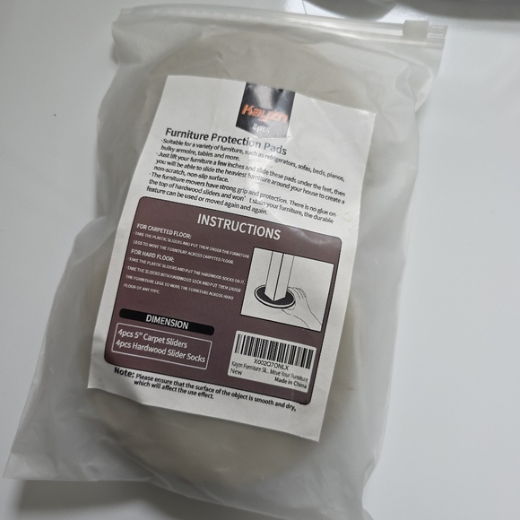 Furniture Sliders Protectors 4 Pack - Picture 2 of 6